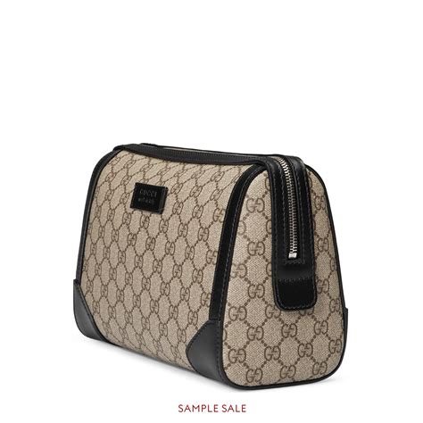 gucci supreme toiletry case|Gucci GG Supreme Large Toiletry Case, Beige .